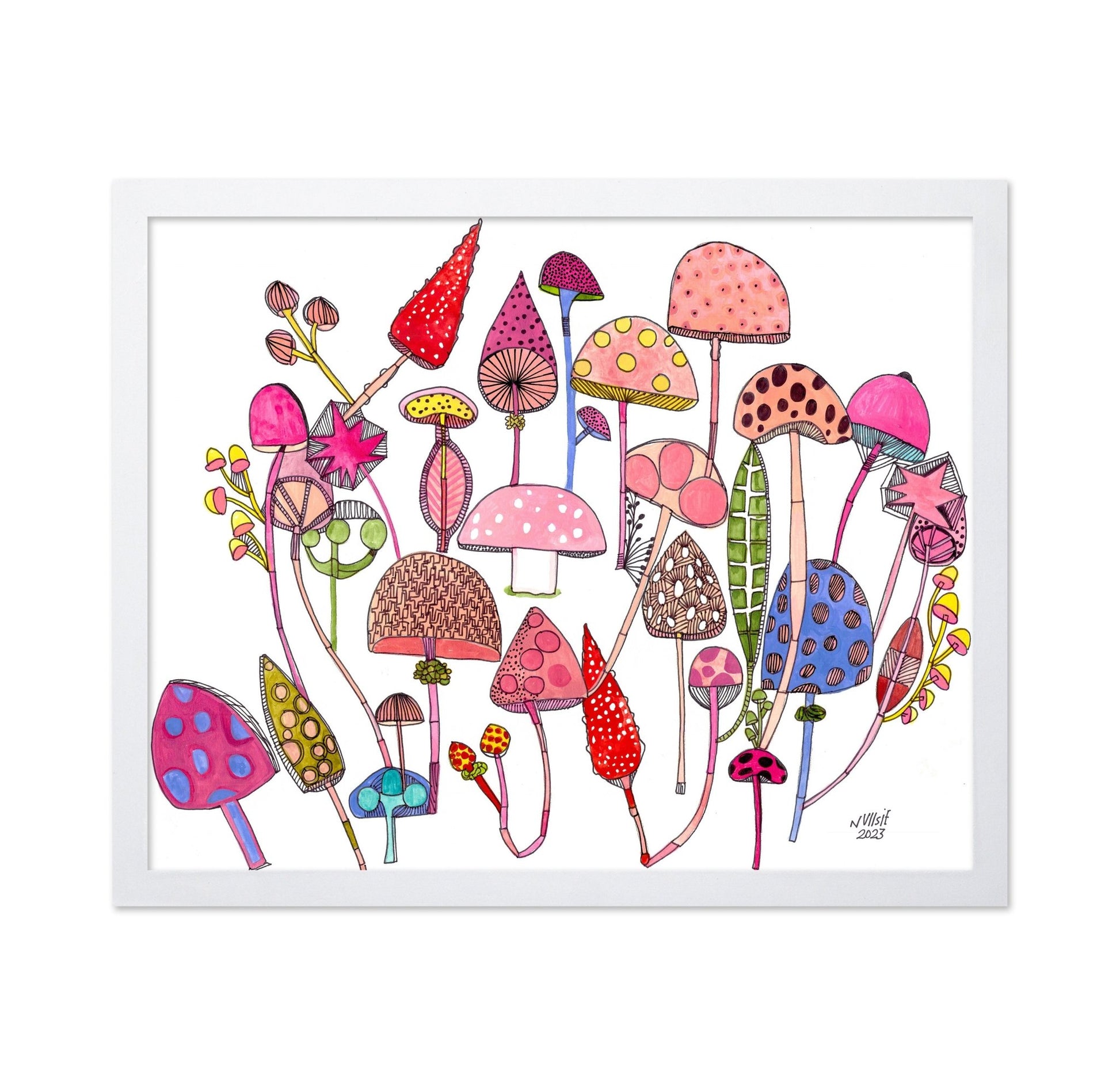 Whimsical Mushroom Garden
