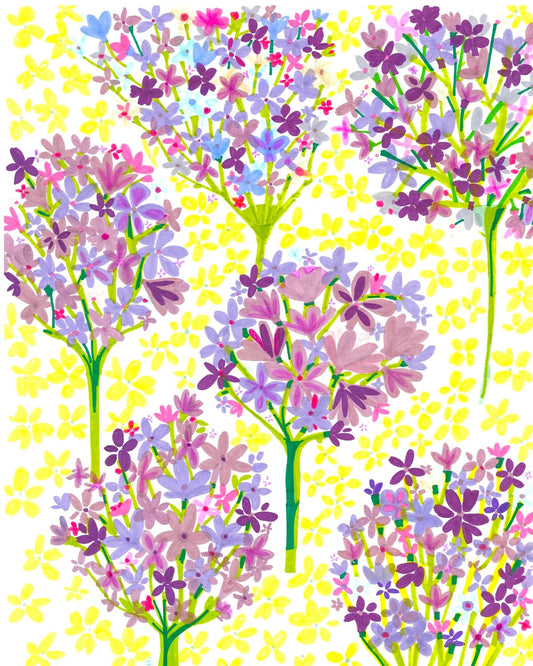 Pastel Floral Garden Pattern