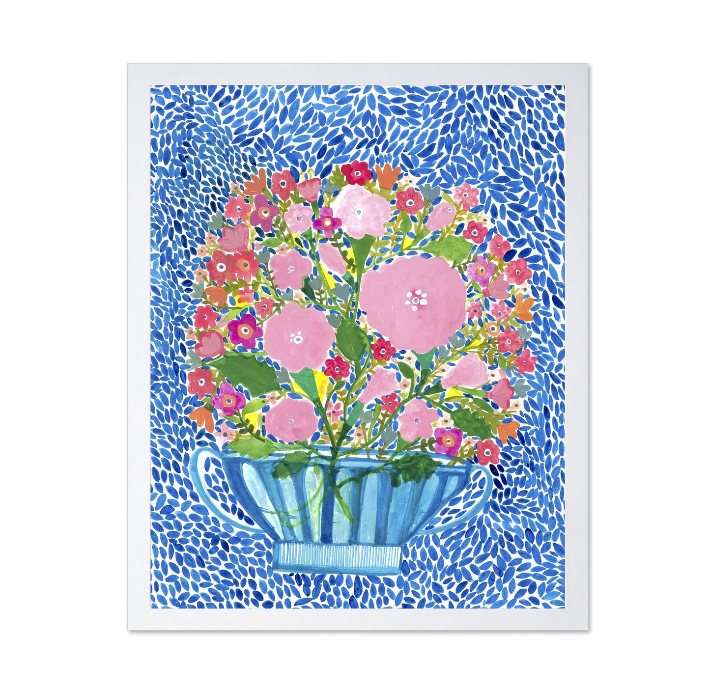 Pink Floral Teacup Bouquet