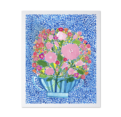 Pink Floral Teacup Bouquet
