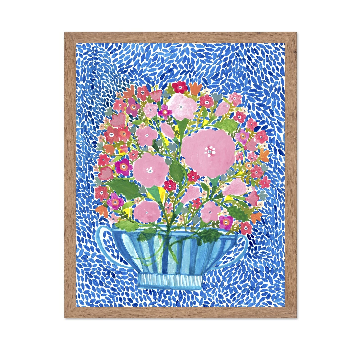 Pink Floral Teacup Bouquet