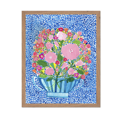 Pink Floral Teacup Bouquet