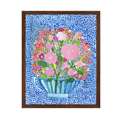 Pink Floral Teacup Bouquet