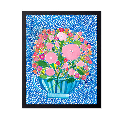 Pink Floral Teacup Bouquet