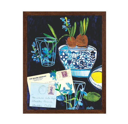Blue Botanical Still Life