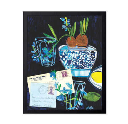 Blue Botanical Still Life
