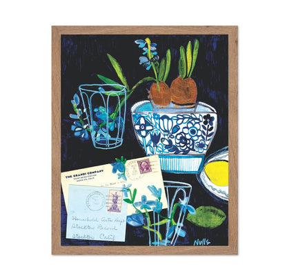 Blue Botanical Still Life