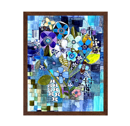Blue Floral Mosaic Bouquet
