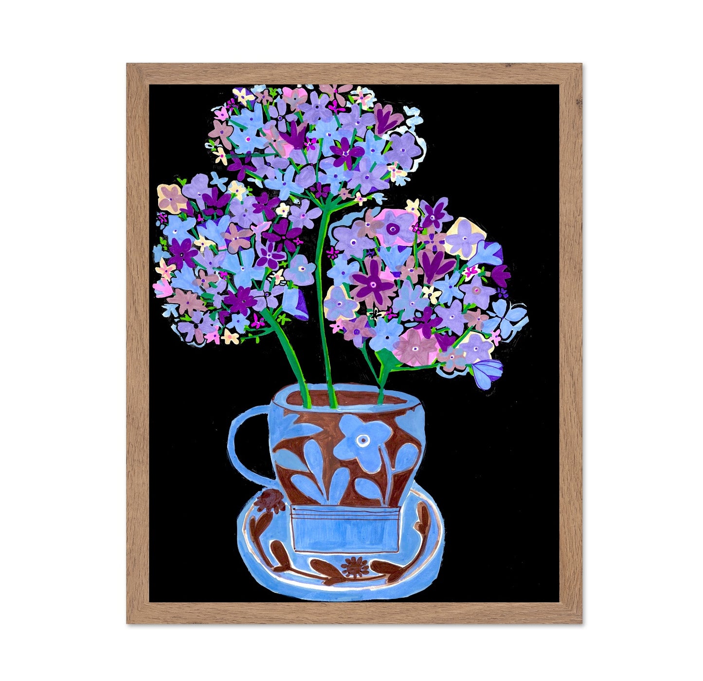 Purple Floral Cup Bouquet