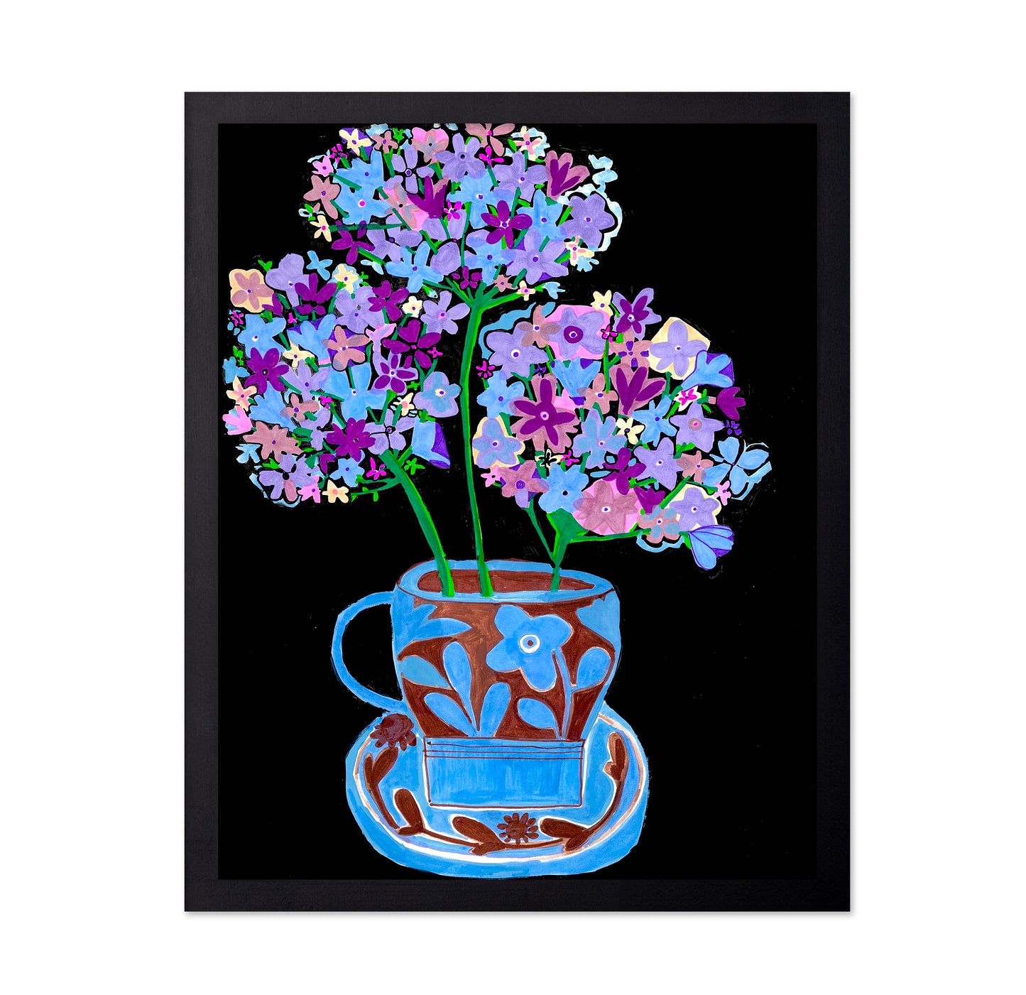 Purple Floral Cup Bouquet
