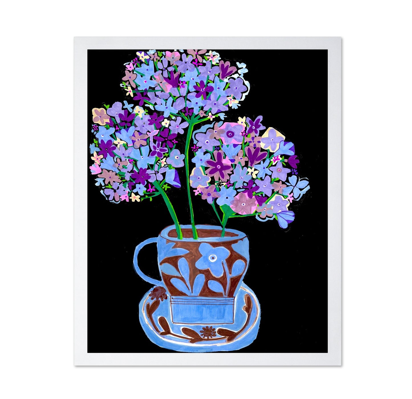 Purple Floral Cup Bouquet