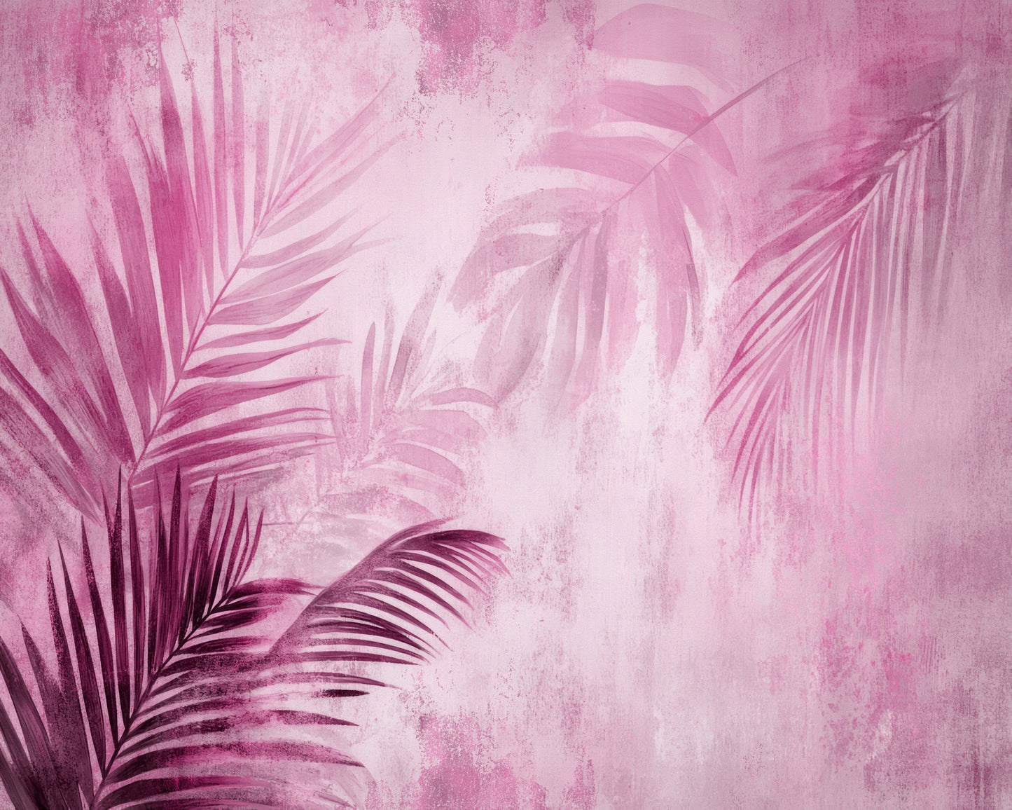 Pink Palm Leaves
