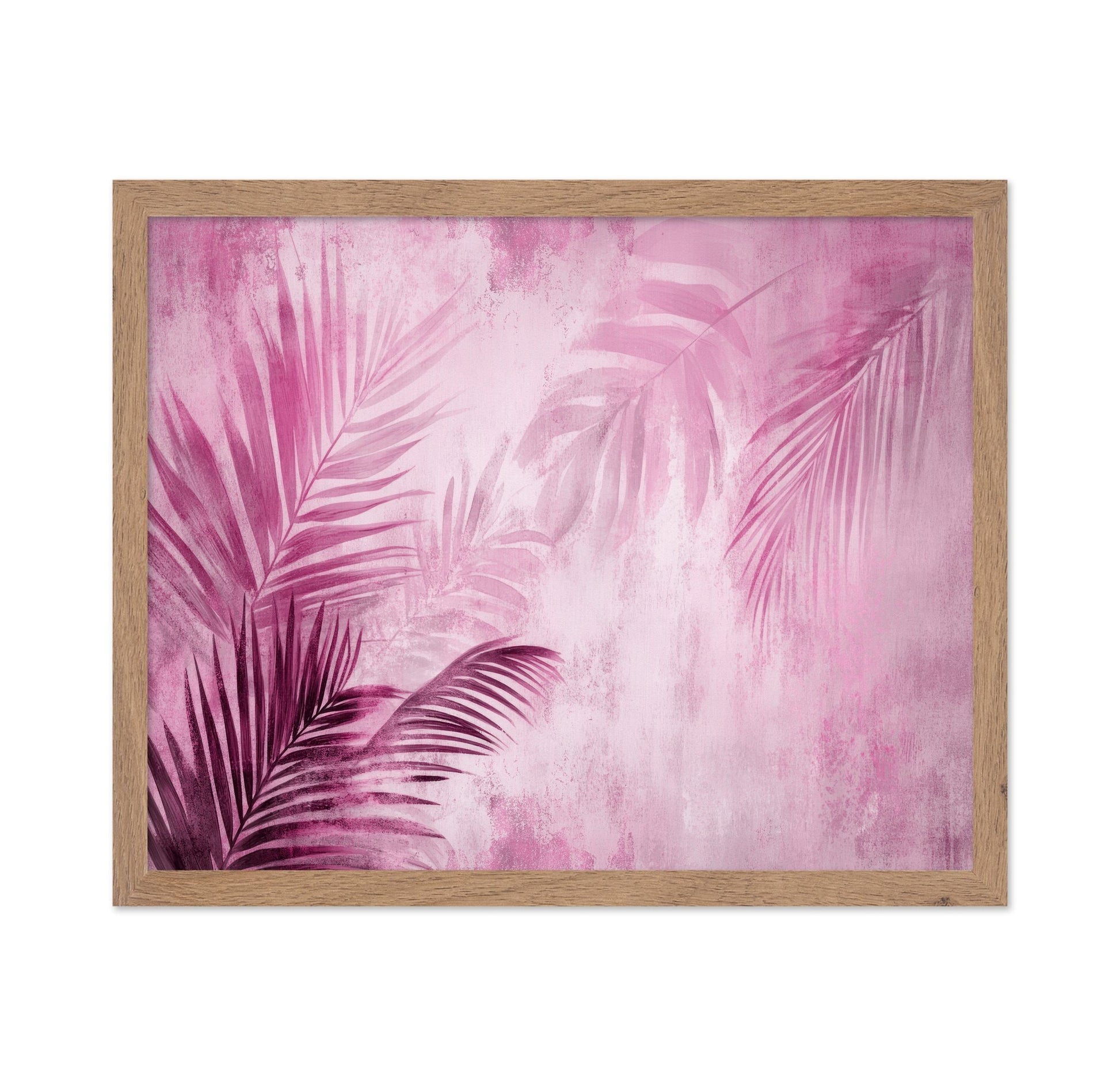 Pink Palm Leaves