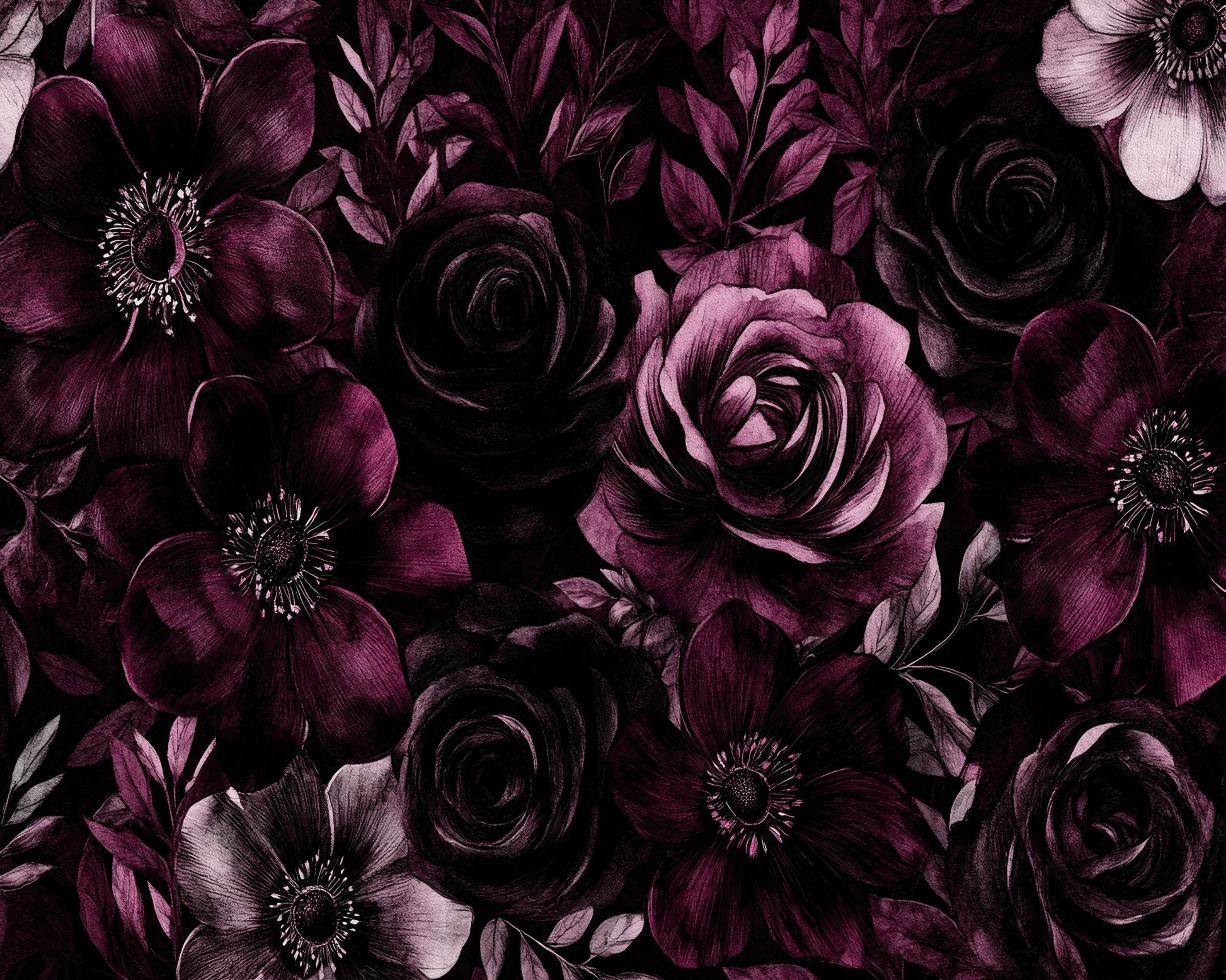 Dark Floral Pattern