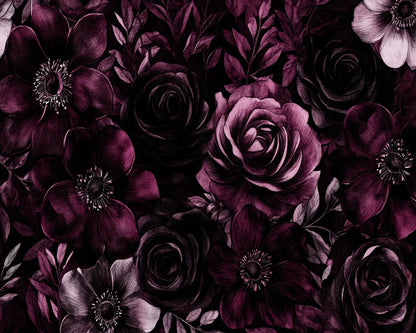 Dark Floral Pattern