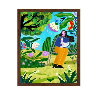 Garden Woman With Duck