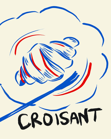 Croissant Line Art