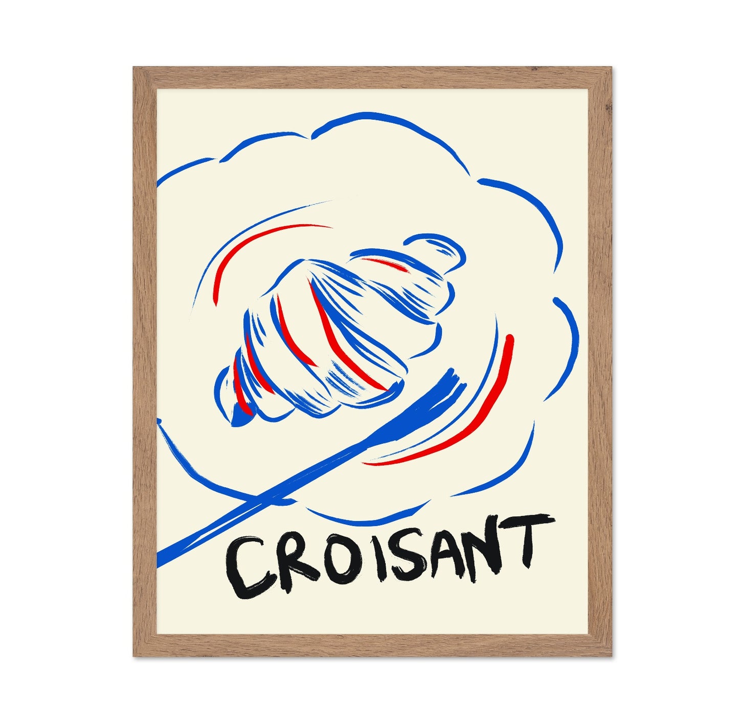 Croissant Line Art