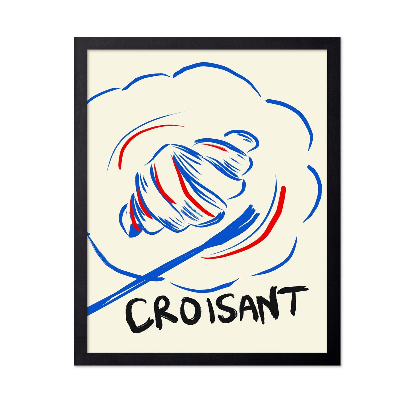 Croissant Line Art