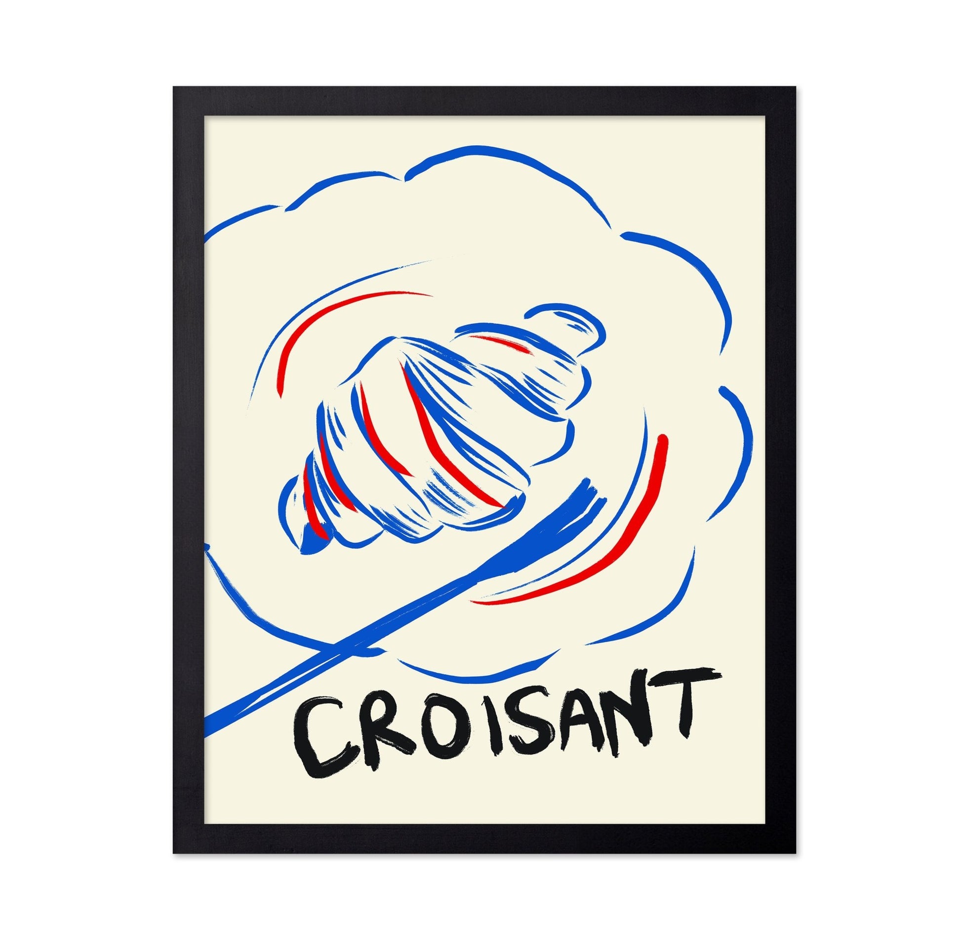 Croissant Line Art