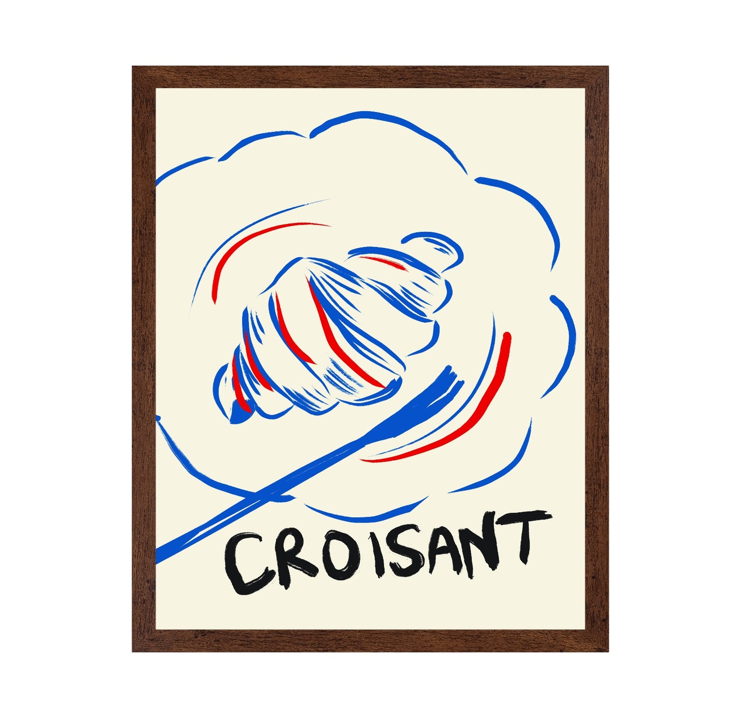 Croissant Line Art