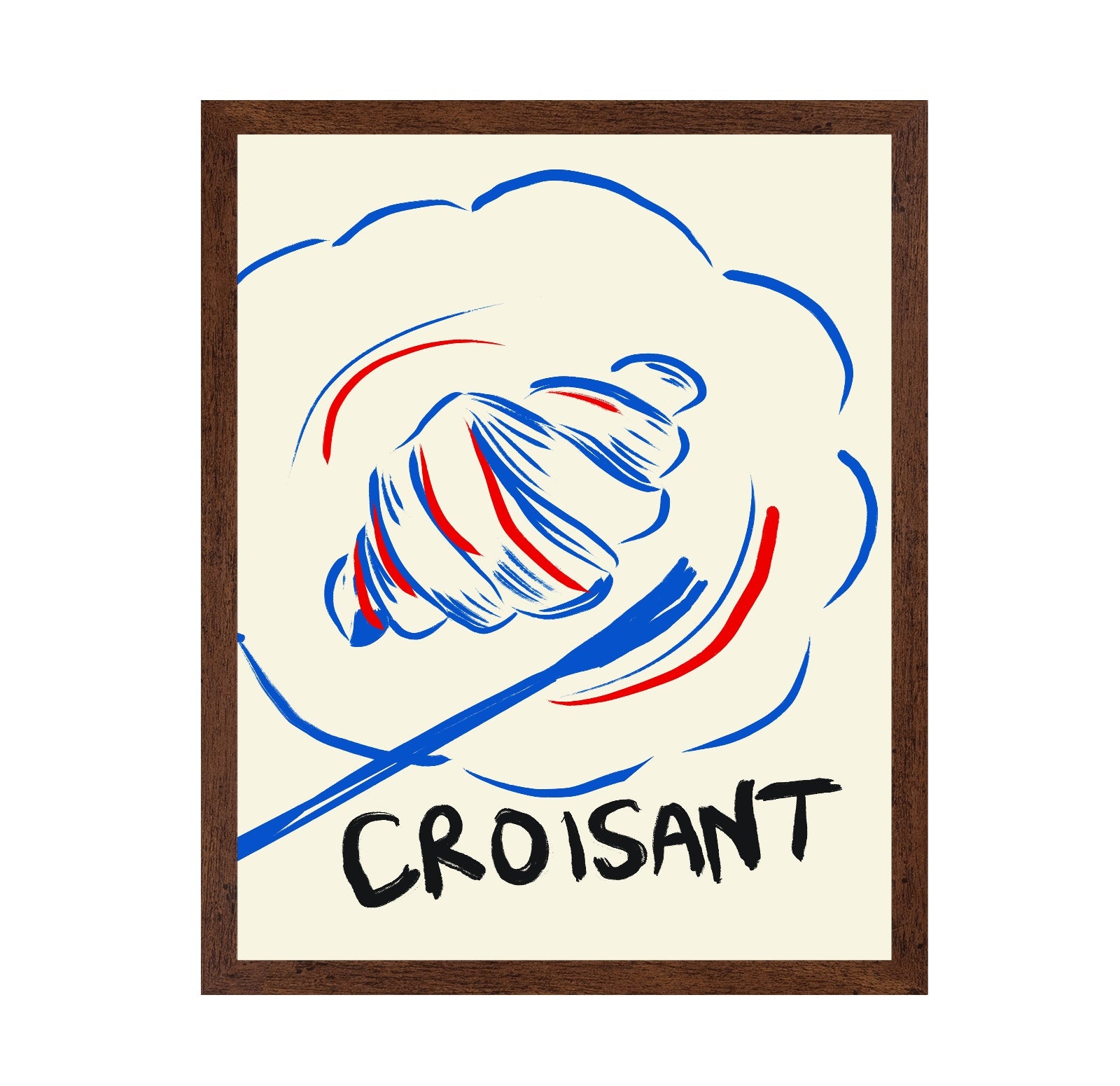 Croissant Line Art