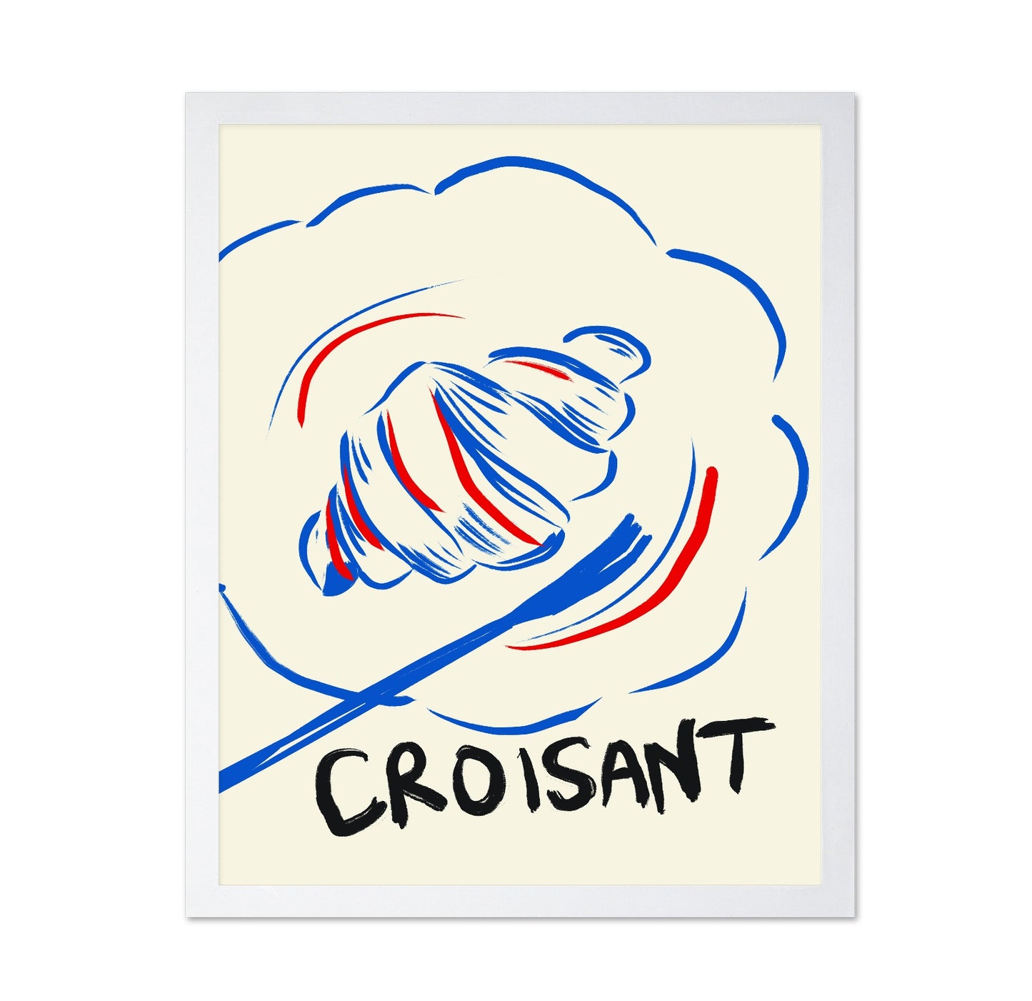 Croissant Line Art