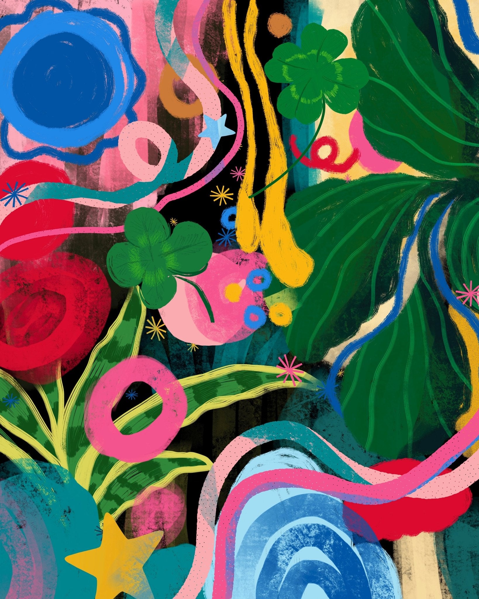 Colorful Floral Abstract No1