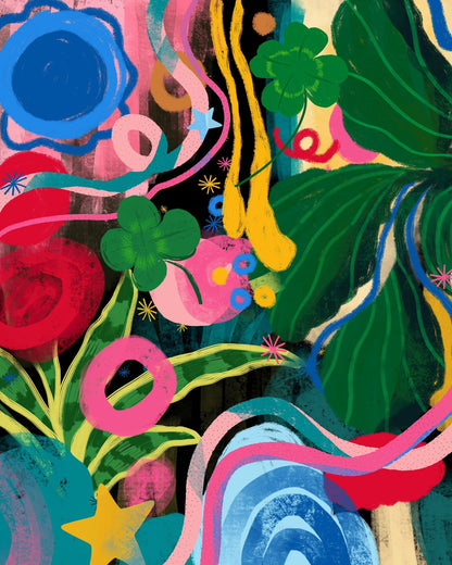 Colorful Floral Abstract No1