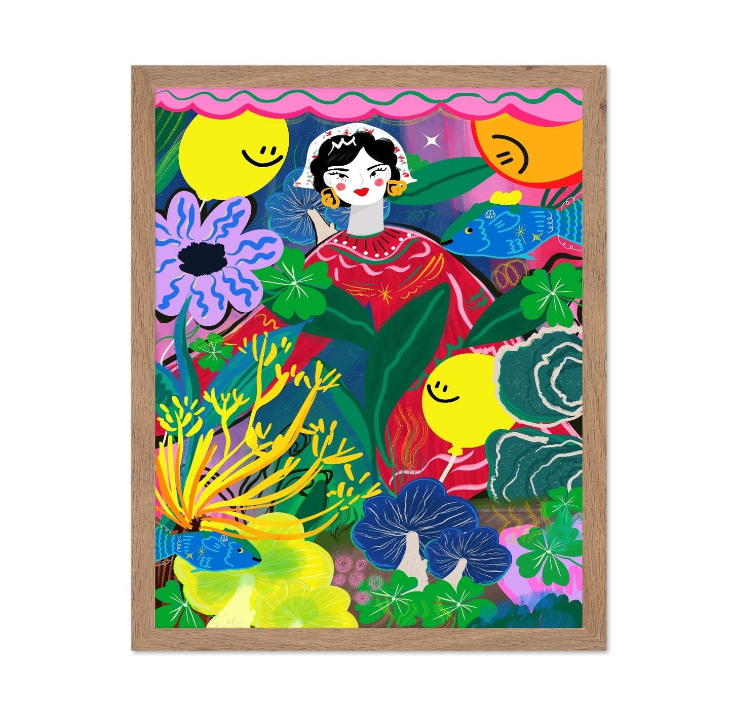Floral Woman Garden