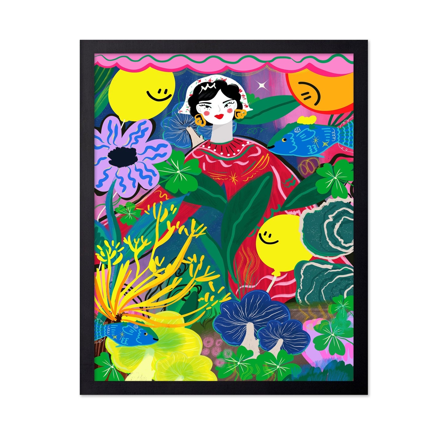 Floral Woman Garden