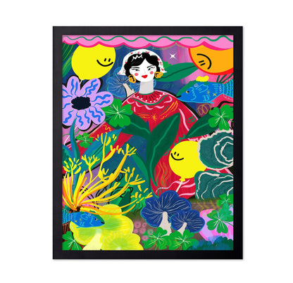 Floral Woman Garden