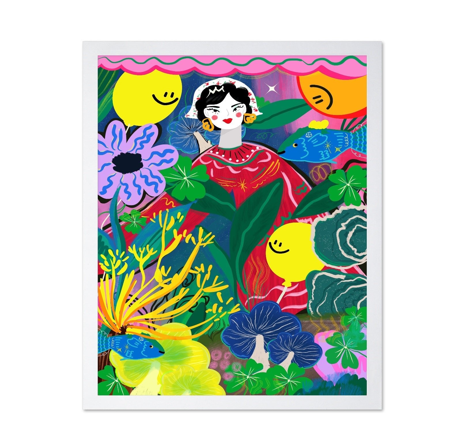 Floral Woman Garden