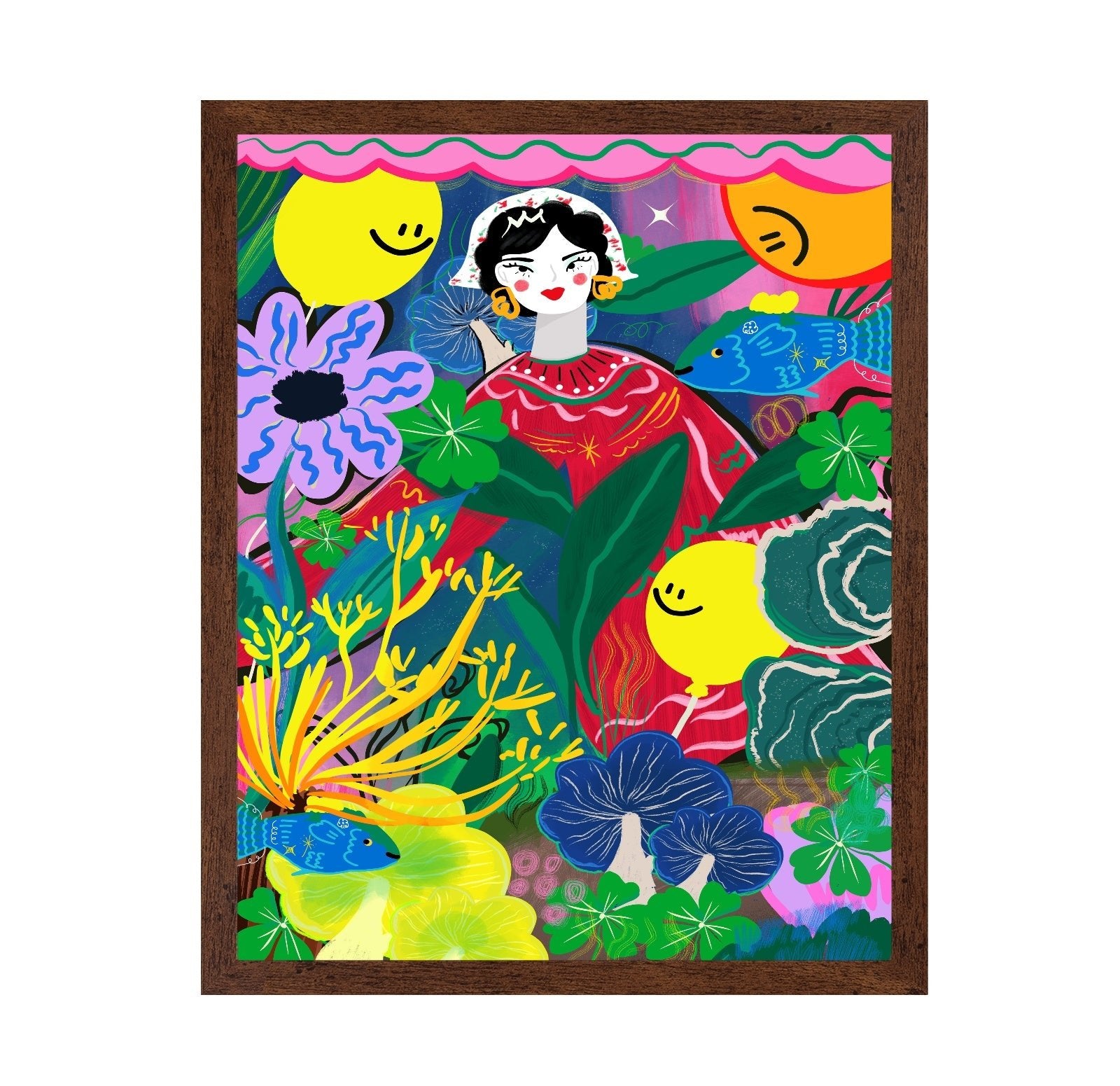 Floral Woman Garden