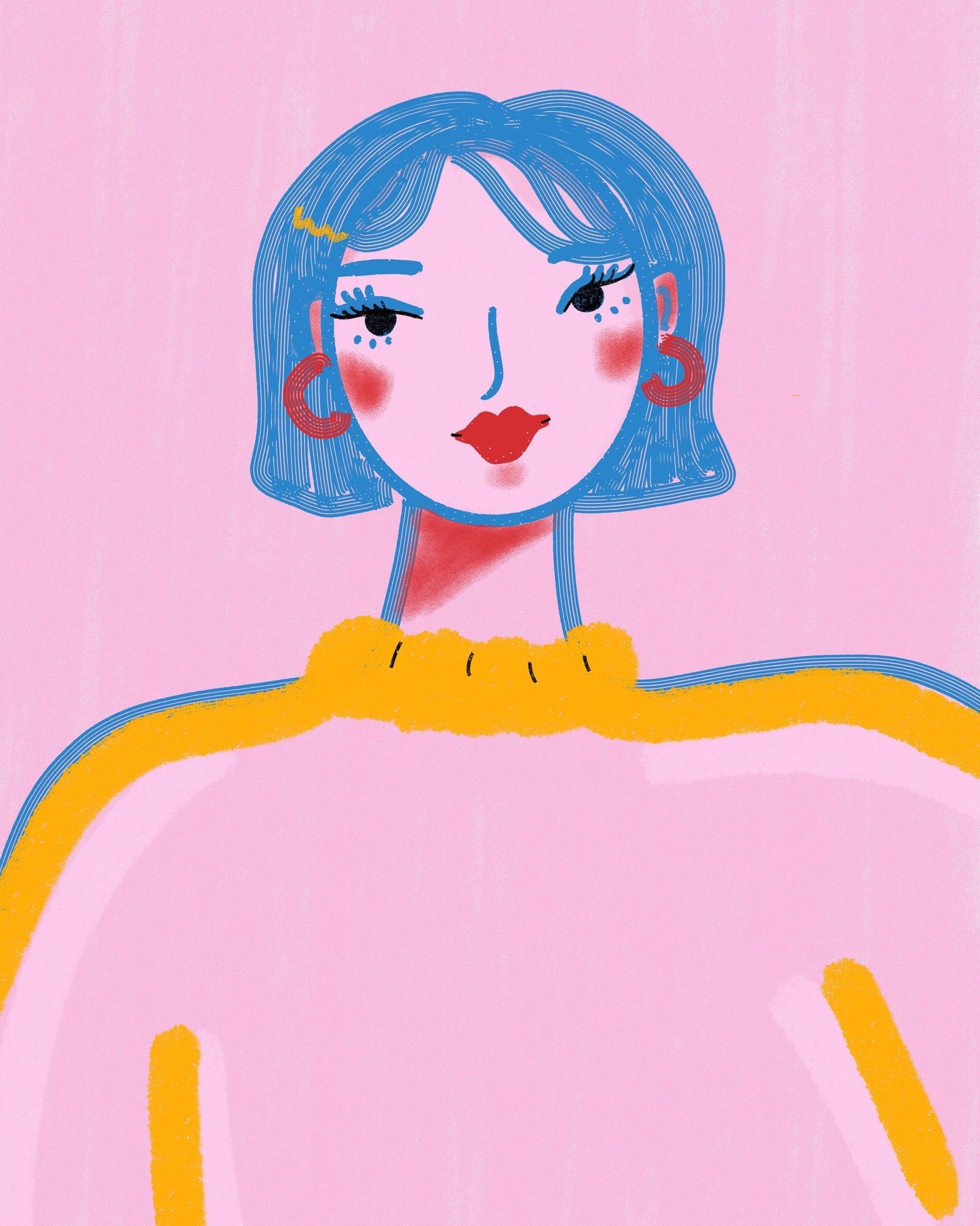 Blue Hair Portrait