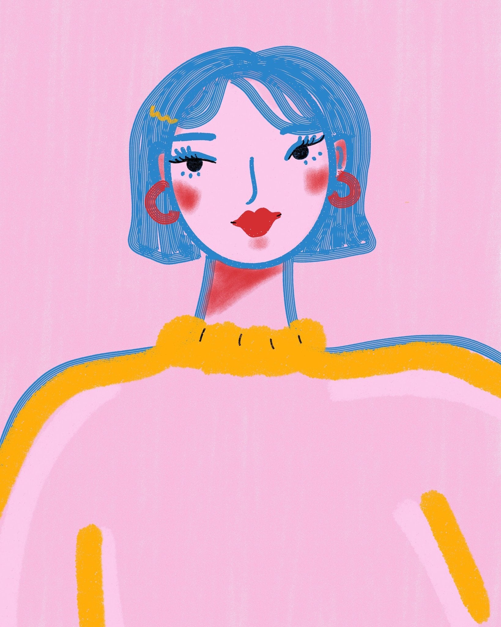 Blue Hair Portrait