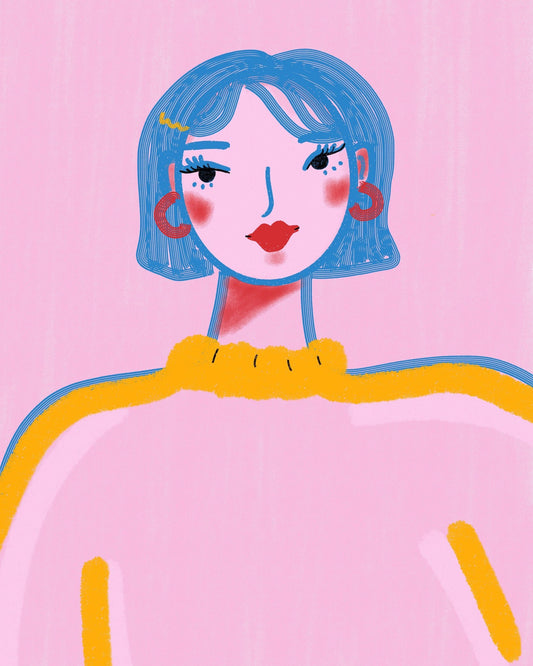 Blue Hair Portrait