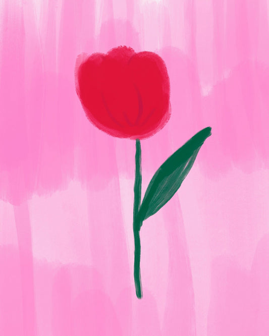 Red Tulip Minimal