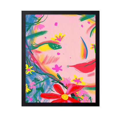 Colorful Floral Face