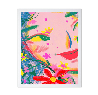 Colorful Floral Face