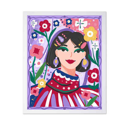 Floral Woman Portrait