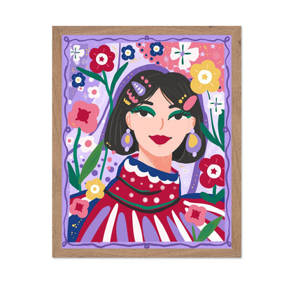 Floral Woman Portrait