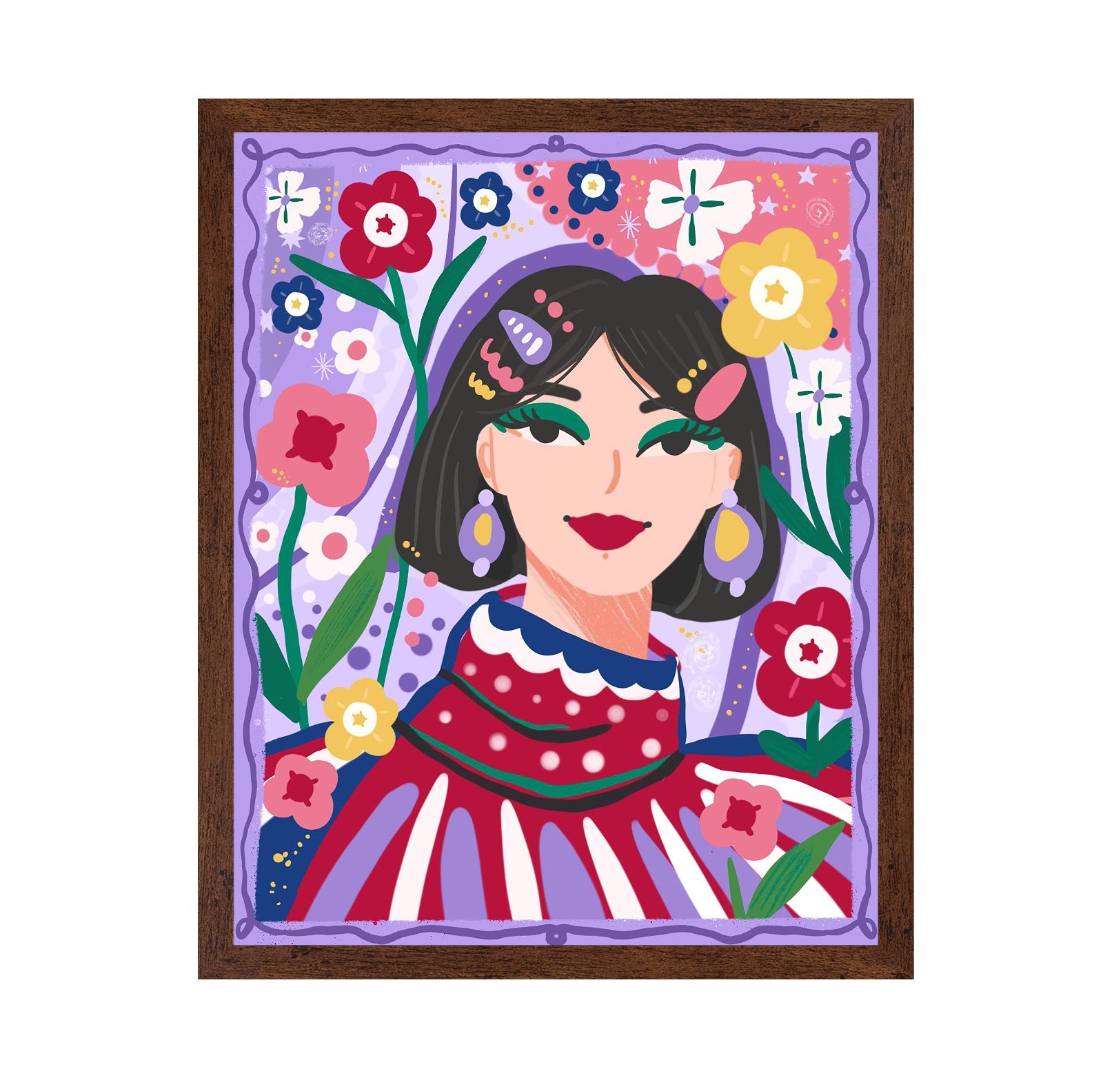 Floral Woman Portrait