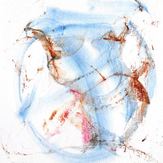 Soft Blue Abstract Form