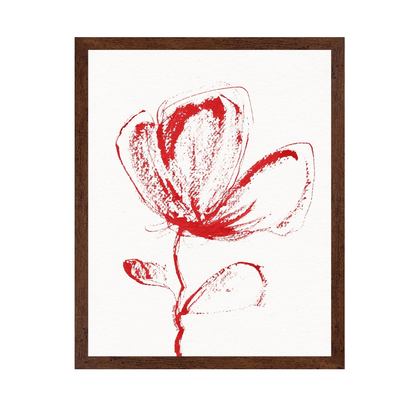 Red Floral Sketch