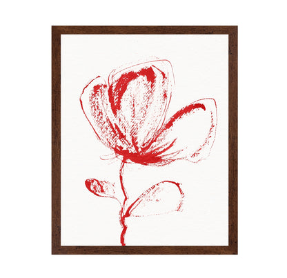 Red Floral Sketch