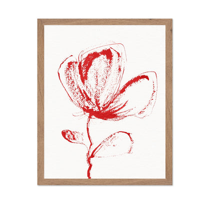 Red Floral Sketch