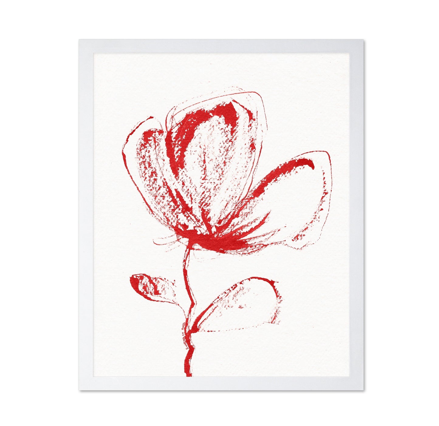 Red Floral Sketch