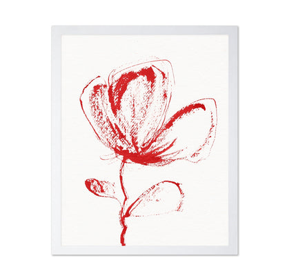 Red Floral Sketch