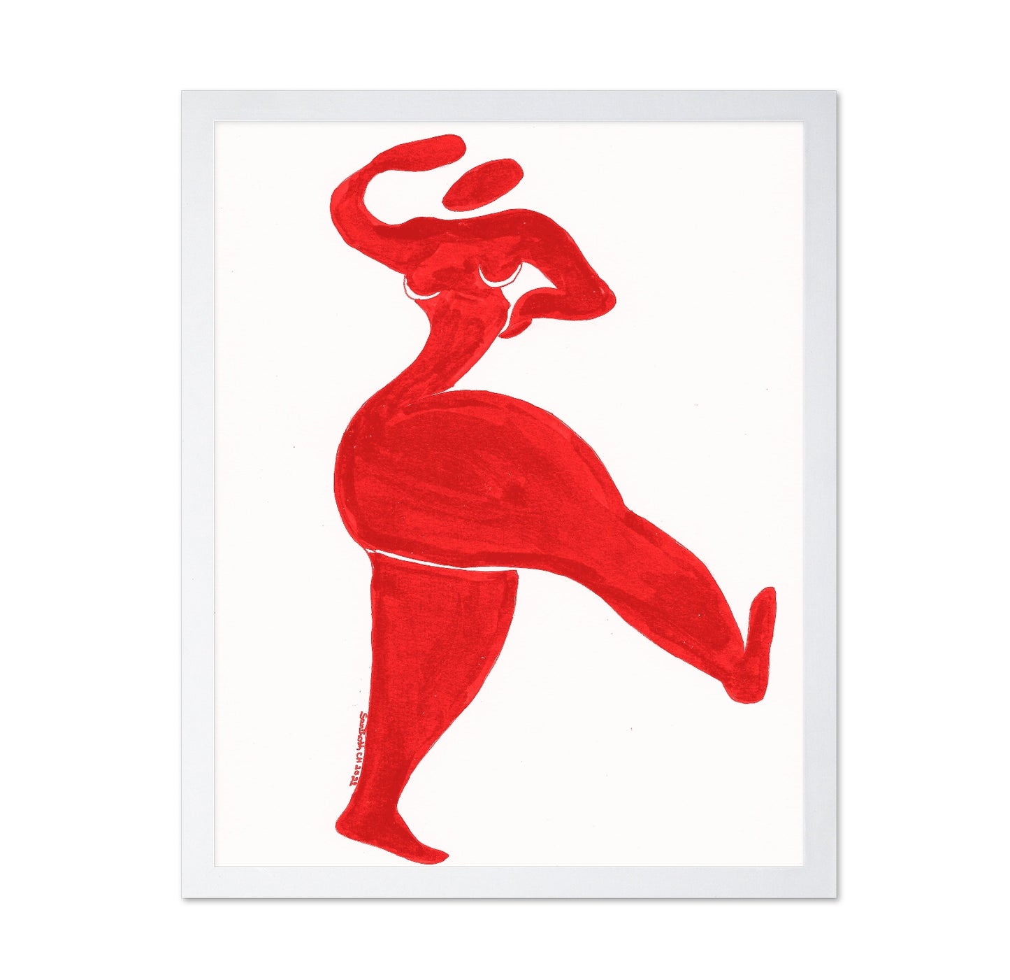 Red Dancing Woman